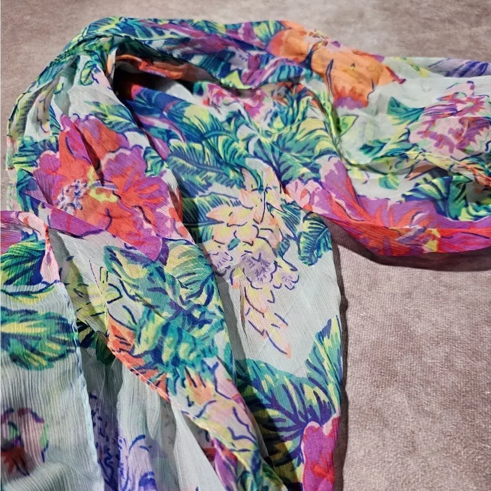 COLLECTION EIGHTEEN Tropics Flower TBA Scarf 21
